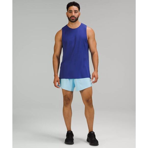 Lululemon Men Size L Fast Free Lined Short 6" BCHI Blue Chill NWT $88 - Picture 2 of 10